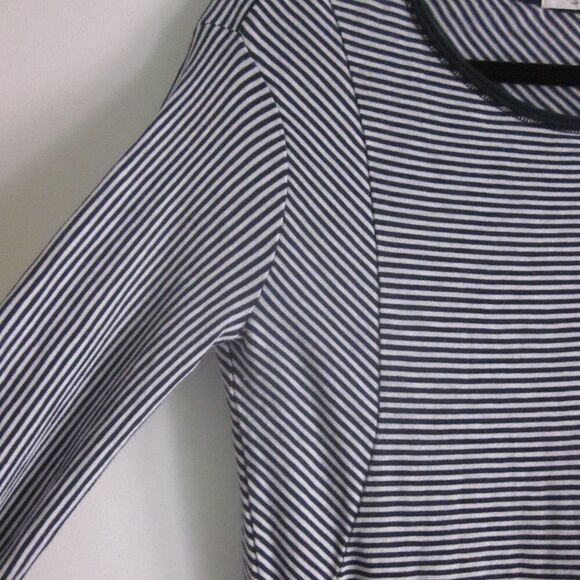 Rag & Bone Size XS Navy & White Striped Knit Pullover Long Sleeve Dress - Picture 9 of 13